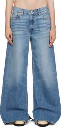 Blue Low Rider Loose Jeans