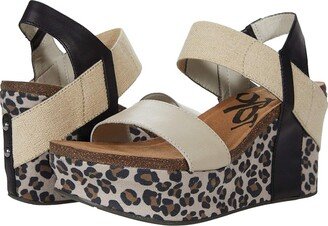 Bushnell (Beige Leopard Print) Women's Wedge Shoes