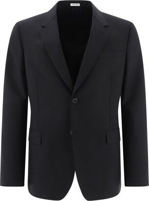 Tailored Single-Breasted Blazer-AC