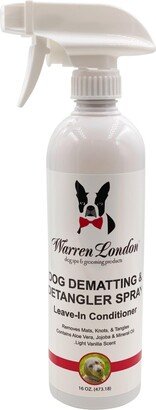 Dog Dematting and Detangler Spray by Warren London | Groomer Formulated for All Coats | Made In Usa