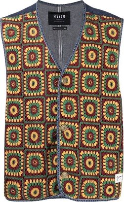 Crochet Denim Waistcoat