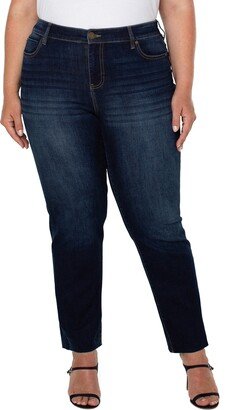 Kennedy Raw Hem Straight Leg Jeans