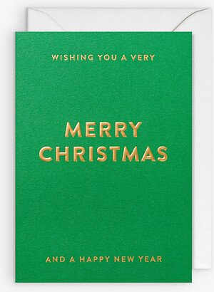 Selfridges Edit Merry Xmas And A Happy New Year Christmas Card 20cm x 12cm