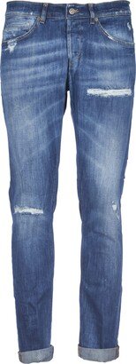 Slim Jeans With Faded Effect