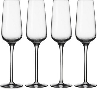 Voice Basic Flute Champagne Glasses, Set of 4