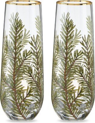 Woodland Stemless Champagne Flute Set by Living®