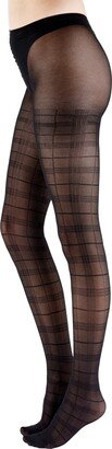 Tartan Pattern Sheer Tights