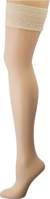 Seidenglatt 15 Modern Lace Stay Up (Champagne) Hose