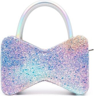 Bow glitter mini bag