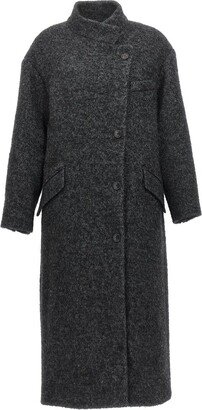 Button-Up Long Coat-AC