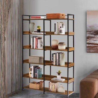 Tall Bookshelf Stainless Steel Frame, with Adjustable Foot Pads - 47.2