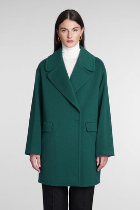 Coat In Green Wool