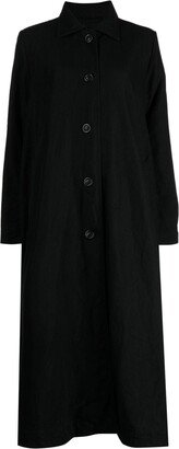 Isabelle single-breasted wool-linen coat