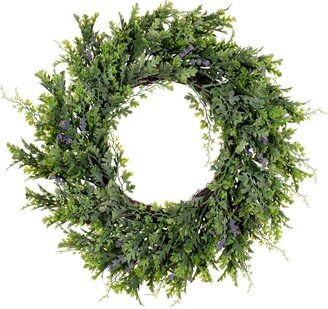 18 Green Artificial Senecio Cineraria Wreath.