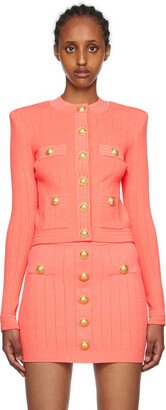 Pink Buttoned Cardigan-AA