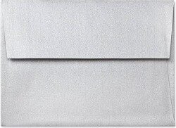 A1 Invitation Envelopes (3 5/8 x 5 1/8) 50/Box Silver Metallic (5365-06-50)