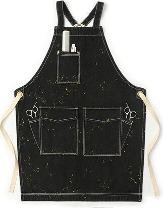 Customized Personalized Thick Denim Apron Barber Haircutter Coiffeur Hair Dresser For Adults Pinafore Daidle Sarong 1016