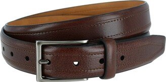 Men's Stitch Detail Leather Belt