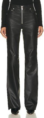 Julia Leather Pant in Black