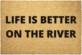 Life Is Better On The River Doormat Outdoor Rug Door Mat Decor Housewarming Summer Winter Christmas House Gift