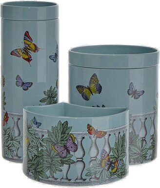 Nel Mentre Graphic Printed Scented Candles (Set Of 3)