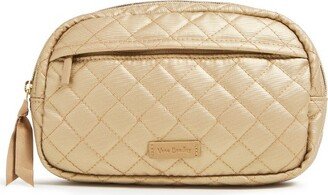 Women' Pearlized Nylon Mini Belt Bag Champagne Gold Pearl