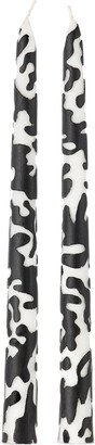 Black & White Tapered Candle Stick Set