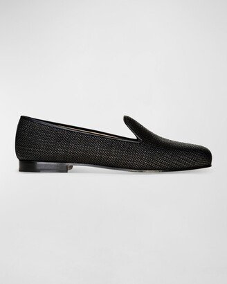 Stubbs and Wootton Men's Woven Raffia Slippers