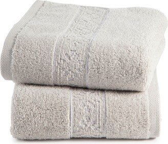 Clean Design Home x Martex Allergen-Resistant Savoy 2 Pack Hand Towel Set