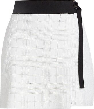 Everlie Knit Cotton-Blend Miniskirt