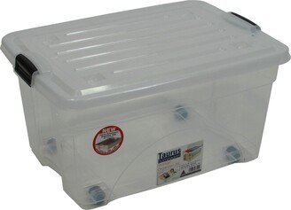 Taurus 6.75 Gallon Rolling Bin Storage Organizer