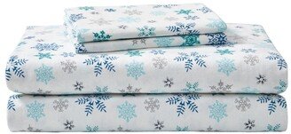 Ski Patrol Cotton Flannel 3-Piece Sheet Set, Twin