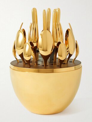 MOOD GOLD Gold-Plated Flatware Set with Case