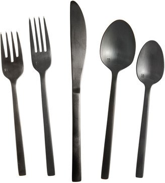 Arezzo Brushed Black 20Pc Flatware Set