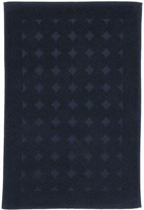 Sinemis Circle Design Bath Mat - Navy