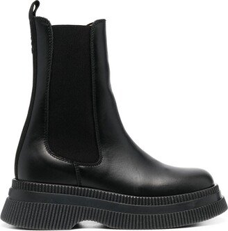 Creepers leather Chelsea boots