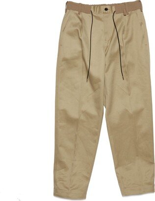 Straight Leg Drawstring Chino Pants-AA