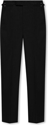 Straight-Leg Tailored Trousers-FS