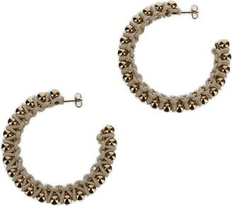 Beaded Hoop Earrings