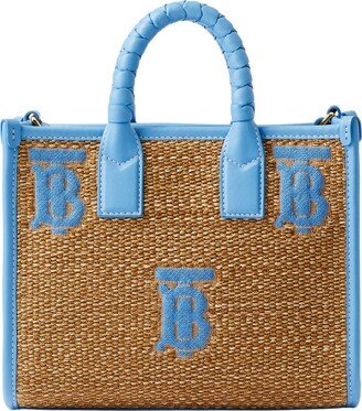 Freya TB Monogram Straw Tote