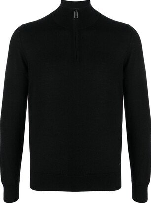 Half-Zip Cashmere-Blend Jumper