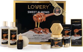 Lovery Gift Basket for Women - 10 Pc Sweet Almond Beauty & Personal Care Set