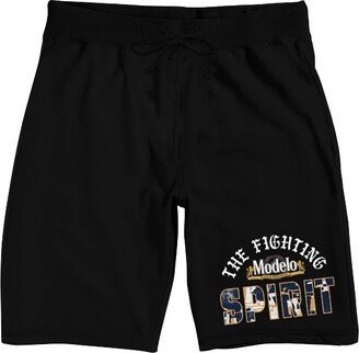 Modelo Especial Modelo The Fighting Spirit Men's Black Sleep Pajama Shorts-XL