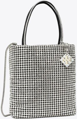 Night Owl Crystal-Embellished Mini Tote