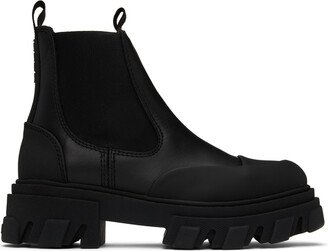 Black Low Chelsea Boots-AB