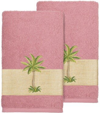 Colton Embellished Hand Towel - Set of 2 - Tea Rose