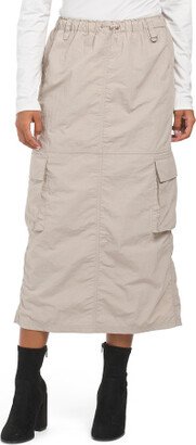 TJMAXX Cargo Pocket Parachute Midi Skirt For Women