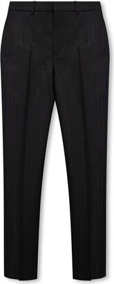 Straight Leg Pinstripe Trousers