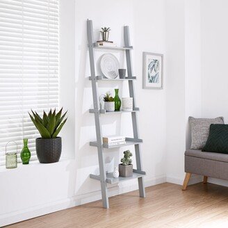 GFW Large Ladder Shelving Unit Grey