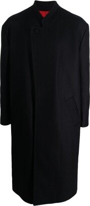 Long-Line Virgin Wool-Blend Coat